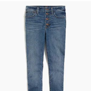 NWT J.CREW Factory 9" high-rise stretch skinny jean, Size 32